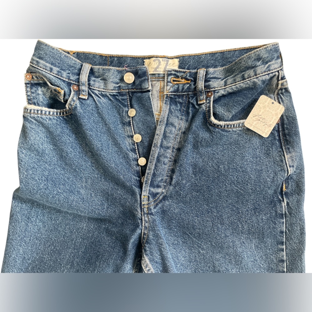 FREE PEOPLE We the Free high rise button fly jeans